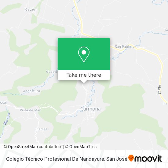Colegio Técnico Profesional De Nandayure map