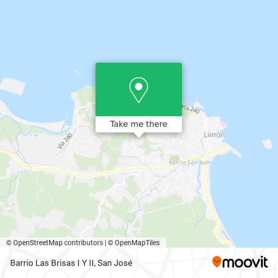 Barrio Las Brisas I Y II map