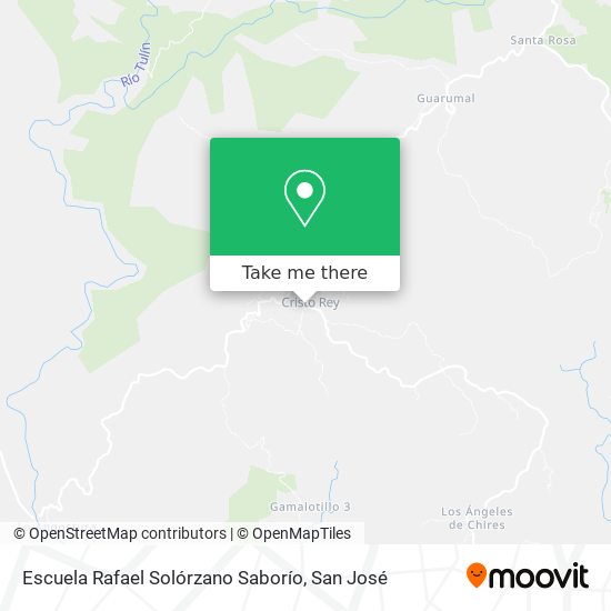 Mapa de Escuela Rafael Solórzano Saborío