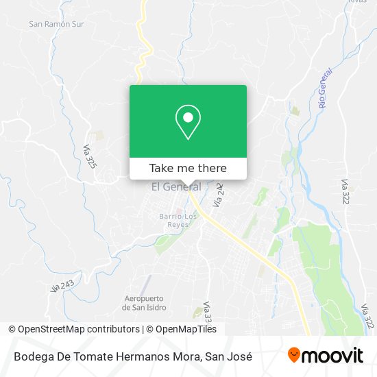 Bodega De Tomate Hermanos Mora map