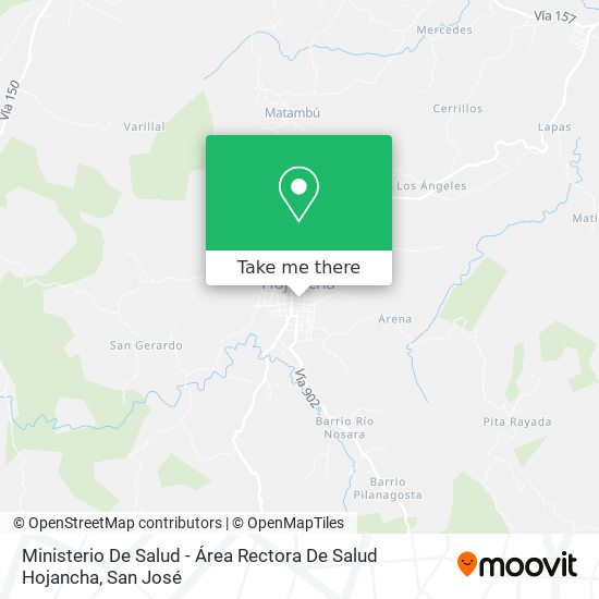 Ministerio De Salud - Área Rectora De Salud Hojancha map