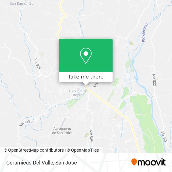 Mapa de Ceramicas Del Valle