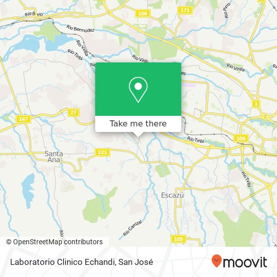 Laboratorio Clinico Echandi map