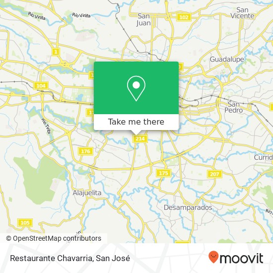 Restaurante Chavarria map