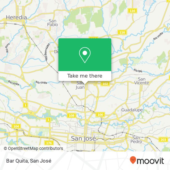 Bar Quita map