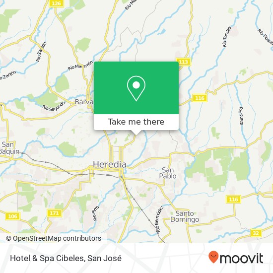 Hotel & Spa Cibeles map