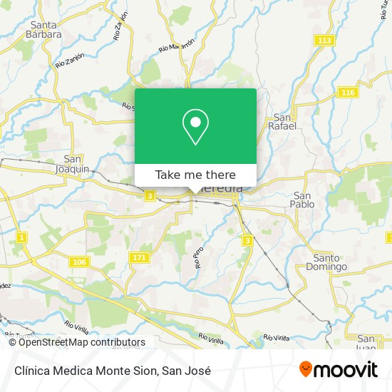 Clínica Medica Monte Sion map