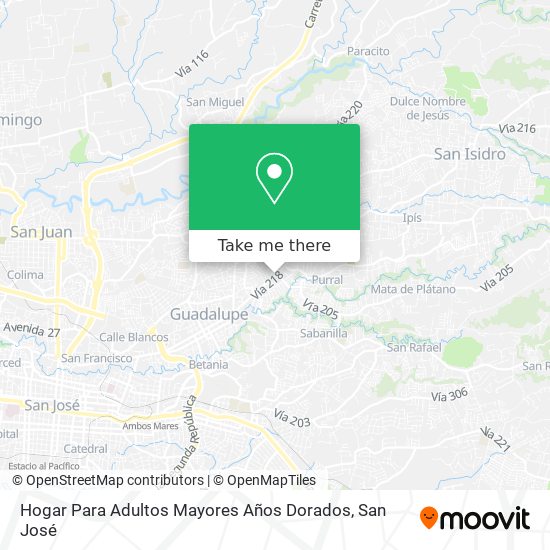 Hogar Para Adultos Mayores Años Dorados map