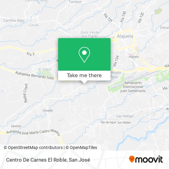 Centro De Carnes El Roble map