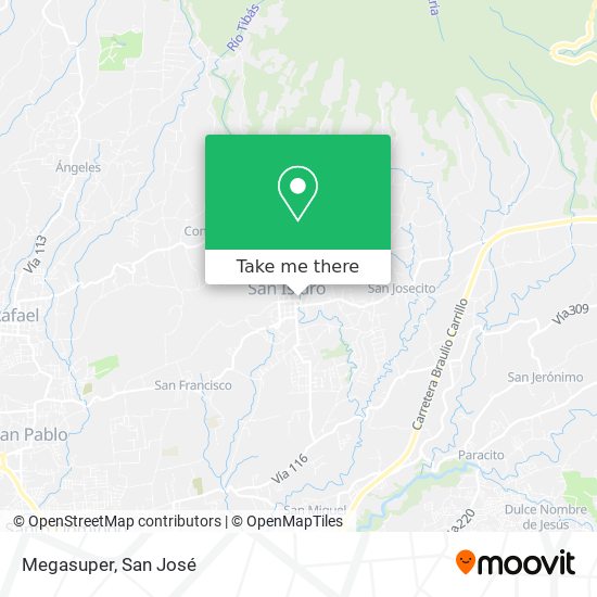 How to get to Megasuper in San Isidro by Bus?