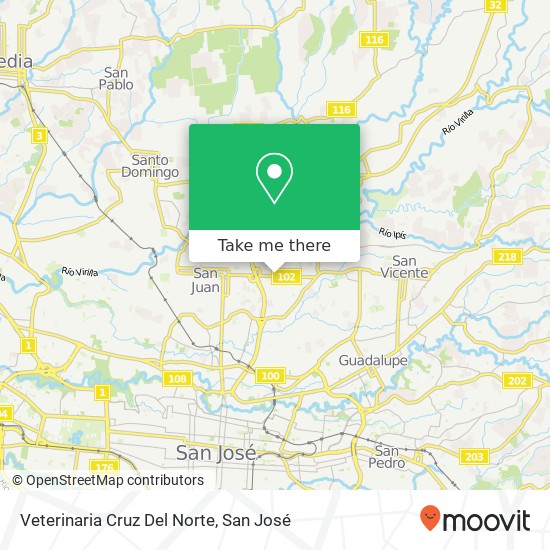 Veterinaria Cruz Del Norte map