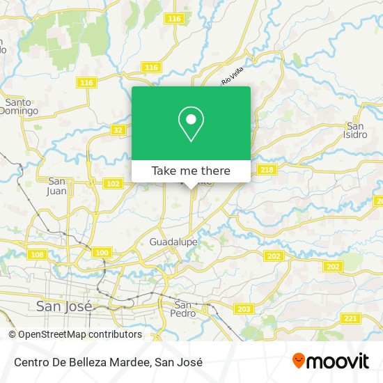 Centro De Belleza Mardee map