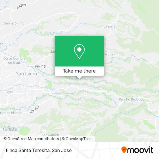 Finca Santa Teresita map