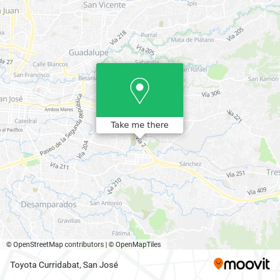 Toyota Curridabat map