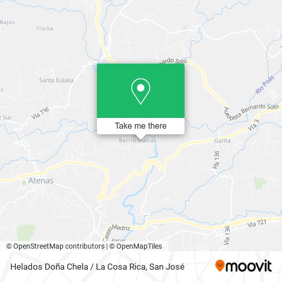 Helados Doña Chela / La Cosa Rica map