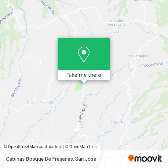 Cabinas Bosque De Fraijanes map