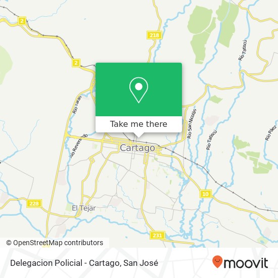 Delegacion Policial - Cartago map