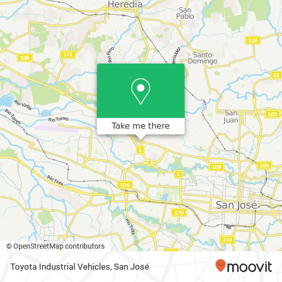 Toyota Industrial Vehicles map