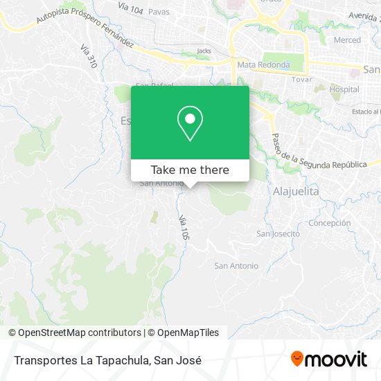 Transportes La Tapachula map