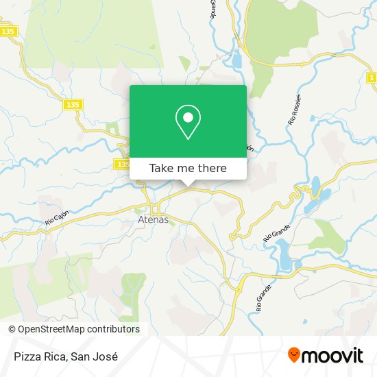 Pizza Rica map