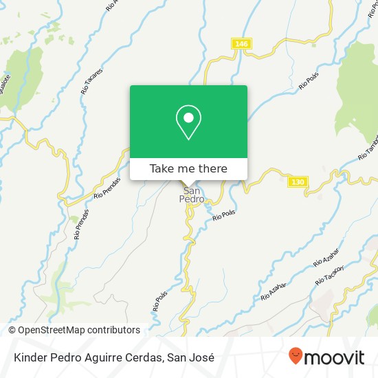 Kinder Pedro Aguirre Cerdas map