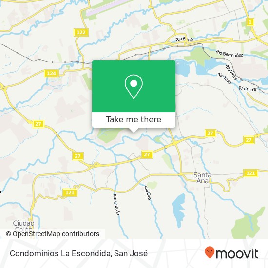 Condominios La Escondida map