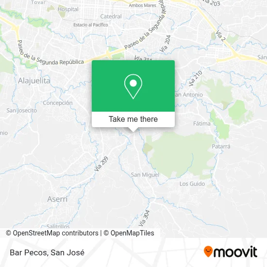 Bar Pecos map