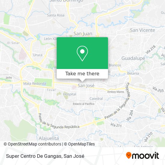 Super Centro De Gangas map