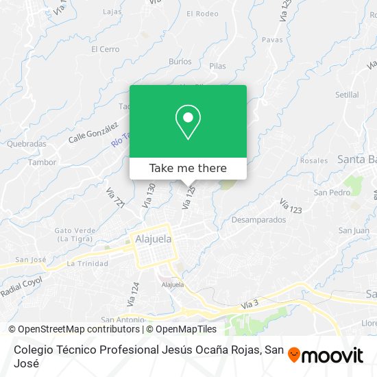 Colegio Técnico Profesional Jesús Ocaña Rojas map