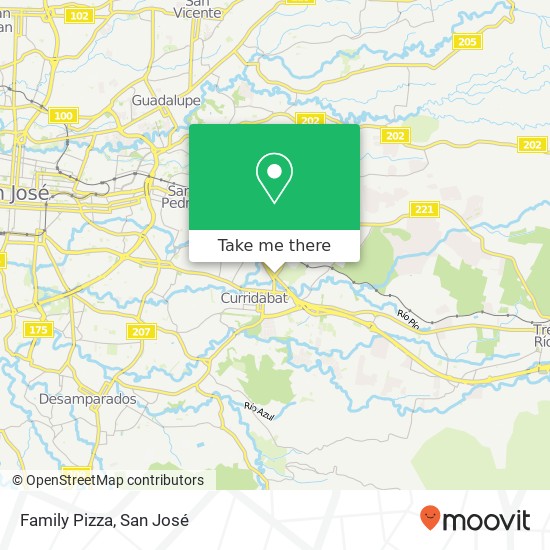 Family Pizza map
