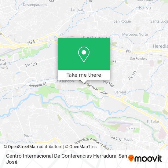 Centro Internacional De Conferencias Herradura map