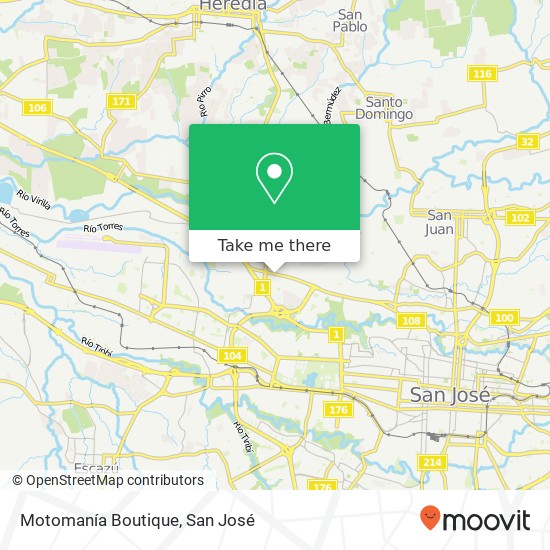 Motomanía  Boutique map