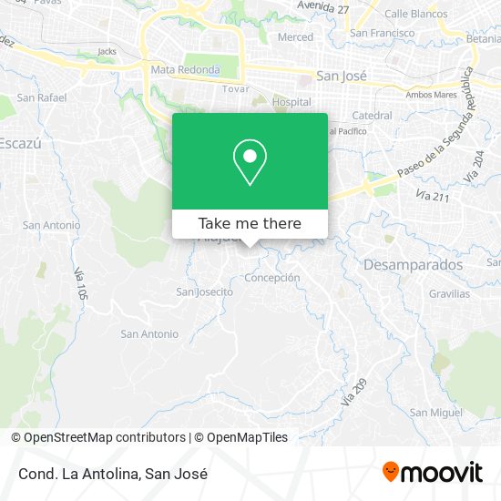 Cond. La Antolina map