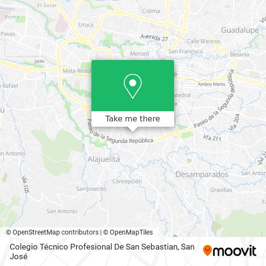 Colegio Técnico Profesional De San Sebastian map
