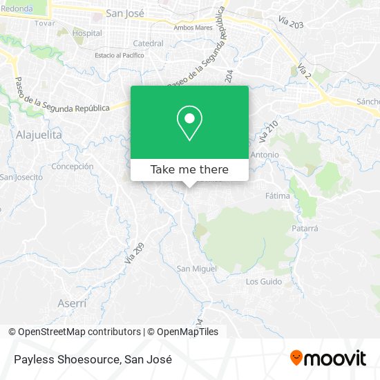 Payless Shoesource map