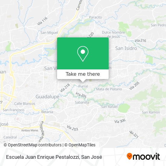 Mapa de Escuela Juan Enrique Pestalozzi