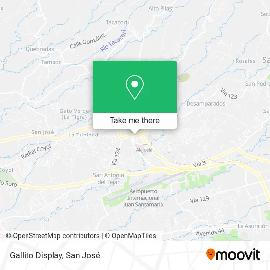 Gallito Display map