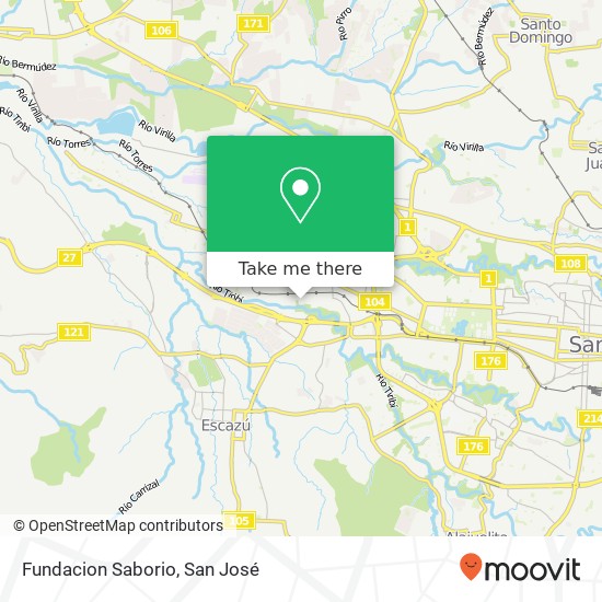 Fundacion Saborio map