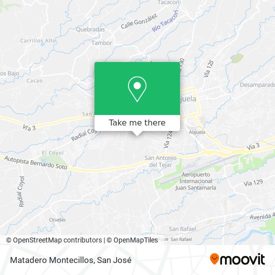 Matadero Montecillos map