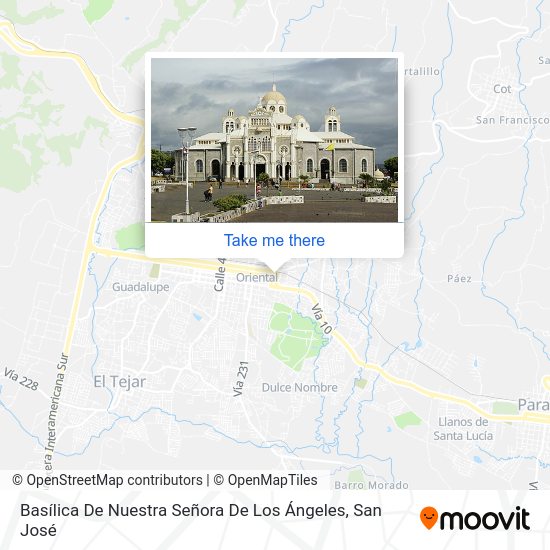Basílica De Nuestra Señora De Los Ángeles map