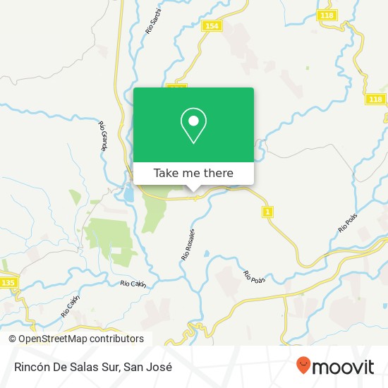 Rincón De Salas Sur map