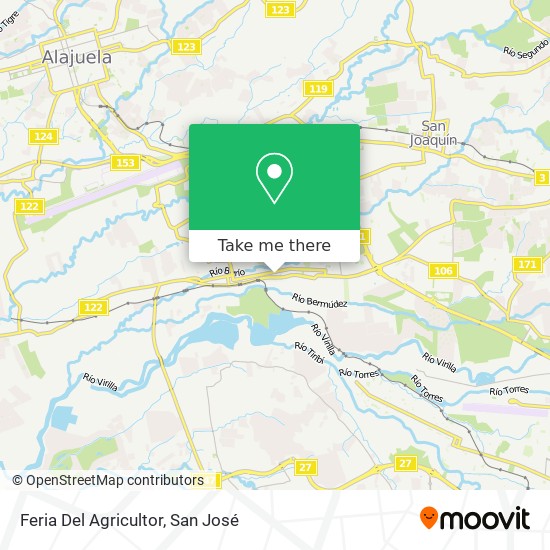 Feria Del Agricultor map