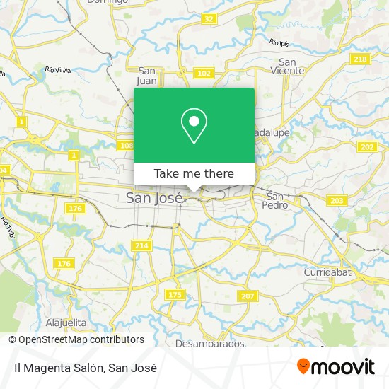 Il Magenta Salón map