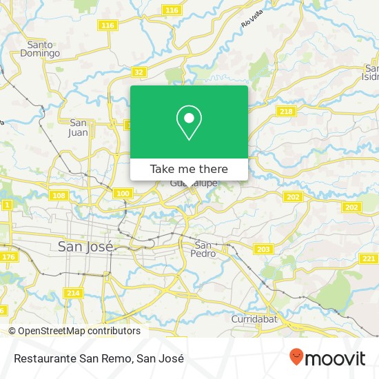 Restaurante San Remo map
