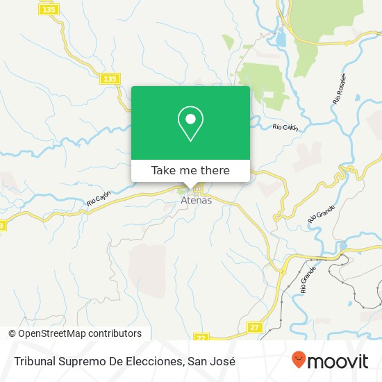 Tribunal Supremo De Elecciones map