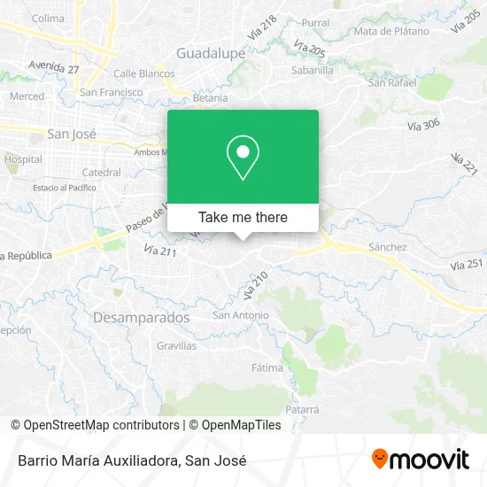 Mapa de Barrio María Auxiliadora