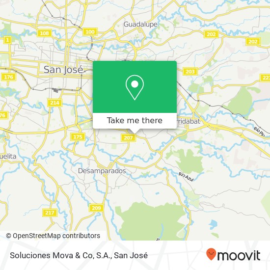 Soluciones Mova & Co, S.A. map