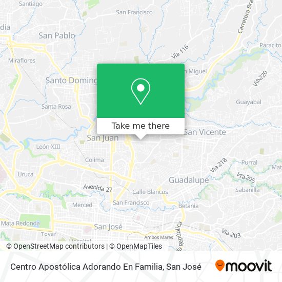 Centro Apostólica Adorando En Familia map