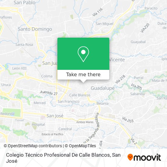 Colegio Técnico Profesional De Calle Blancos map