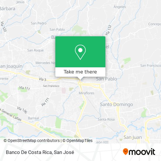 Banco De Costa Rica map